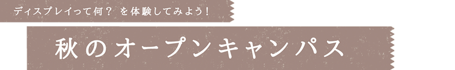 ディスプレイって何？を体験してみよう！